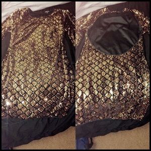 Sequin long sleeve dress